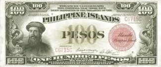 Philippine notgeld 100 Pesos, 1929 obverse