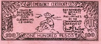 Philippine notgeld 100 Pesos, 1944 obverse