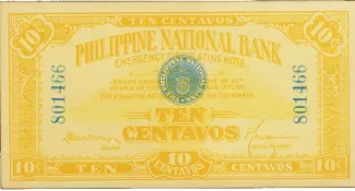 Philippine notgeld 10 Centavos, 1917 obverse