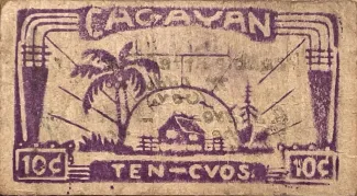 Philippine notgeld 10 Centavos, 1942 reverse