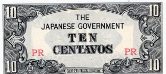 Philippine notgeld 10 Centavos, 1942 obverse
