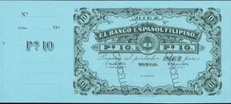 Philippine notgeld 10 Pesos, 1904 obverse