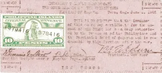 Philippine notgeld 10 Pesos, 1942 obverse