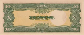 Philippine notgeld 10 Pesos, 1943 reverse