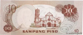 Philippine notgeld 10 Piso, 1972 reverse