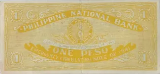 Philippine notgeld 1 Pesos, 1941 reverse