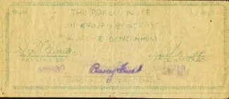 Philippine notgeld 1 Pesos, 1941 obverse
