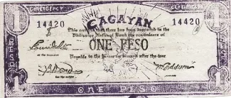 Philippine notgeld 1 Pesos, 1942 obverse