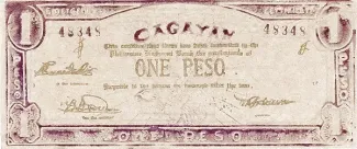 Philippine notgeld 1 Pesos, 1942 obverse