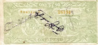 Philippine notgeld 1 Peso, 1942 reverse