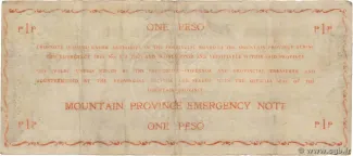 Philippine notgeld 1 Pesos, 1942 reverse