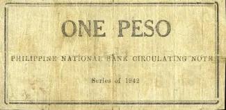 Philippine notgeld 1 Pesos, 1942 reverse