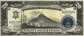 Philippine notgeld 20 Pesos, 1905 obverse