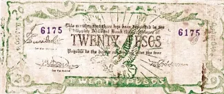 Philippine notgeld 20 Pesos, 1942 obverse