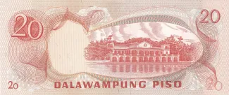 Philippine notgeld 20 Piso, 1972 reverse