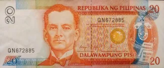 Philippine notgeld 20 Piso, 1986-1993 obverse