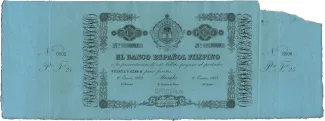 Philippine notgeld 25 Pesos, 1883 obverse