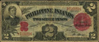 Philippine notgeld 2 Pesos, 1903 obverse