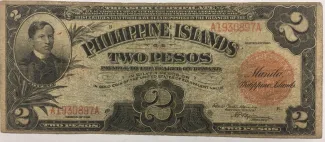 Philippine notgeld 2 Pesos, 1918 obverse