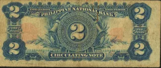 Philippine notgeld 2 Pesos, 1921 reverse