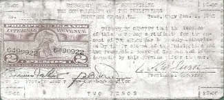 Philippine notgeld 2 Pesos, 1942 obverse