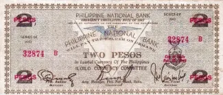 Philippine notgeld 2 Pesos, 1943 obverse