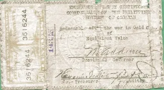 Philippine notgeld 50 Centavos, 1942 obverse