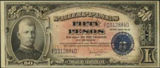Philippine notgeld 50 Pesos, 1949 obverse