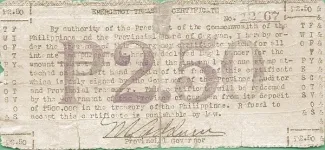 Philippine notgeld 0 Undefined, 1942 reverse