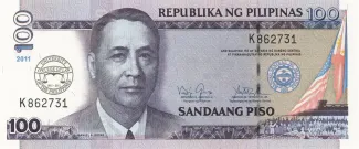 Philippines 100 Piso, 2011 P-212 obverse