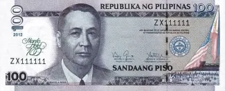 Philippines 100 Piso, 2012 P-213 obverse