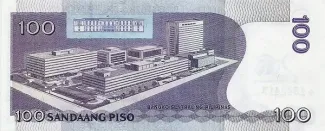 Philippines 100 Piso, 2013 P-219 reverse