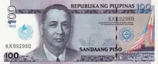 Philippines 100 Piso, 2013 P-221 obverse