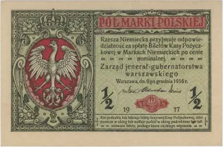 Poland 0 Mark, 1917 obverse