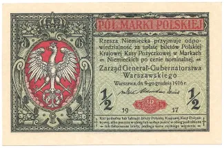 Poland 0 Mark, 1917 obverse
