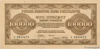 Poland 100.000 Marks, 1923 obverse