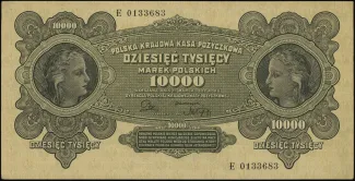 Poland 10.000 Marks, 1922 obverse