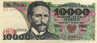 Poland 10.000 Zlotys, 1987-1988 obverse