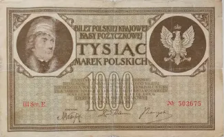 Poland 1.000 Marks, 1919 obverse
