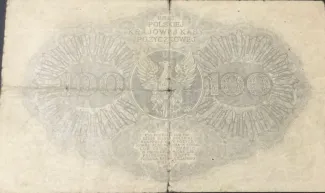 Poland 100 Marks, 1919 reverse