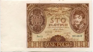 Poland 100 Zlotys, 1934 image