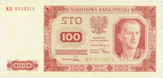 Poland 100 Zlotys, 1948 obverse