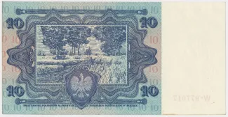 Poland 10 Zlotys, 1928 reverse