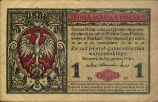 Poland 1 Mark, 1917 obverse