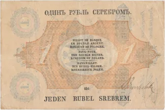 Poland 1 Silver, 1866 reverse