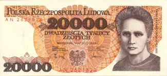 Poland 20.000 Zlotys, 1989 obverse