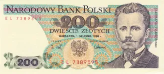 Poland 200 Zlotys, 1976-1988 obverse