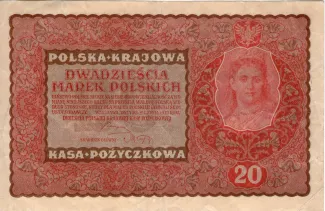 Poland 20 Marks, 1919 obverse