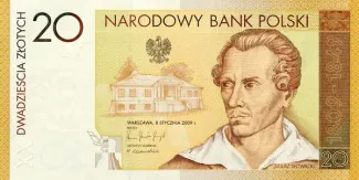 Poland 20 Zlotys, 2009 P-180 obverse