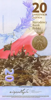 Poland 20 Zlotys, 2020 reverse